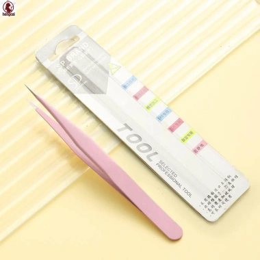 Nhíp thép không gỉ răng cưa cong, tay cầm dày, không khe hở - Giá ưu đãi 37.840₫