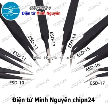 Nhíp Vetus gắp linh kiện ESD10-ESD16 - Độ bám chắc, bảo vệ ESD, giá ưu đãi 20.400₫ 2