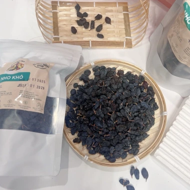 Nho Đen Nguyên Cuống Khô Dẻo 500g - Không Đường, Giảm Giá Đặc Biệt 89.000₫ 5