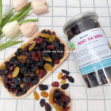 Nho khô 3 màu chi lê thơm ngon - Giá 60.000đ, xuất hoá đơn công ty - Shop Mẹ Tôm