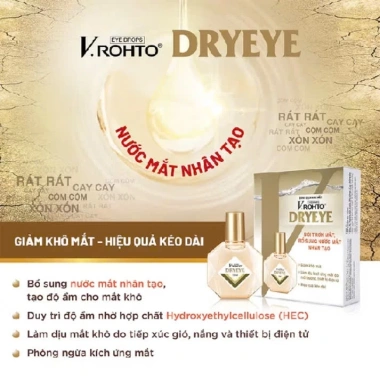 Nhỏ mắt New V.Rohto 13ml - Giảm mỏi mắt, sung huyết kết mạc, giá ưu đãi 69.999đ Nhỏ mắt New V.Rohto 13ml - Giảm mỏi mắt, sung huyết kết mạc, giá ưu đãi 69.999đ