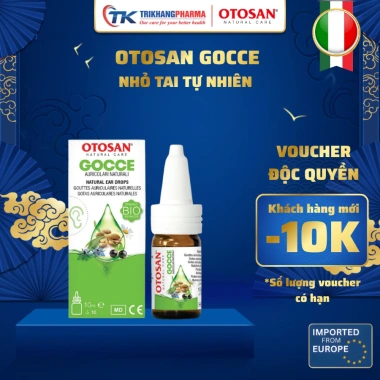 Nhỏ Tai Otosan Natural 10ml - Dầu thuốc tai bé 1 tuổi làm sạch bảo vệ dưỡng ẩm 220.000 VND