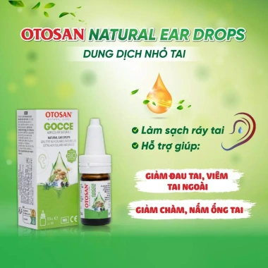 Nhỏ Tai Otosan Natural 10ml - Dầu thuốc tai bé 1 tuổi làm sạch bảo vệ dưỡng ẩm 220.000 VND 5 Nhỏ Tai Otosan Natural 10ml - Dầu thuốc tai bé 1 tuổi làm sạch bảo vệ dưỡng ẩm 220.000 VND 5
