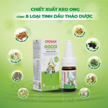 Nhỏ Tai Otosan Natural 10ml - Dầu thuốc tai bé 1 tuổi làm sạch bảo vệ dưỡng ẩm 220.000 VND
