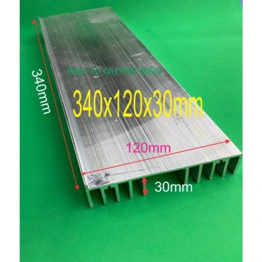 Nhôm tản nhiệt 10 lá 34‑35cm (340x120x30mm) dày 1 tấm QUỲNH DIỄN giá 205.400₫