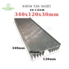 Nhôm tản nhiệt 10 lá 34‑35cm (340x120x30mm) dày 1 tấm QUỲNH DIỄN giá 205.400₫ 9