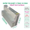 Nhôm tản nhiệt 2 tầng 10 cánh 100x58x32mm - Linh kiện điện tử QUỲNH DIỄN giá ưu đãi