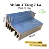 Nhôm tản nhiệt 2 tầng 7 cánh 5cm, 2 vế 50x44x29mm, giảm giá 18.525₫