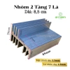Nhôm tản nhiệt 2 tầng 7 cánh 8.5cm 2 vế kích thước 85x44x29mm ưu đãi 40.212 VND