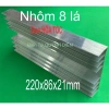 Nhôm Tản Nhiệt 8 Cánh 220x86x21mm Ampli - Linh kiện điện tử QUỲNH DIỄN, giá ưu đãi 61.750₫ 2