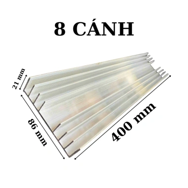 Nhôm tản nhiệt 8 cánh 400x86x21mm - Giá 115.188 VND, linh kiện điện tử 7