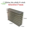 Nhôm Tản Nhiệt 8 Cánh 65x43x17mm - Giá ưu đãi 21.363 VND - Linh Kiện Quỳnh Diễn 2