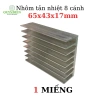 Nhôm Tản Nhiệt 8 Cánh 65x43x17mm - Giá ưu đãi 21.363 VND - Linh Kiện Quỳnh Diễn 8