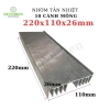 Nhôm Tản Nhiệt Ampli 10 Lá 22cm Loại Mỏng Công Suất Lớn 220x110x26mm Quỳnh Diễn