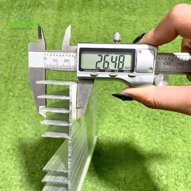 Nhôm Tản Nhiệt Ampli 10 Lá 22cm Loại Mỏng Công Suất Lớn 220x110x26mm Quỳnh Diễn 3