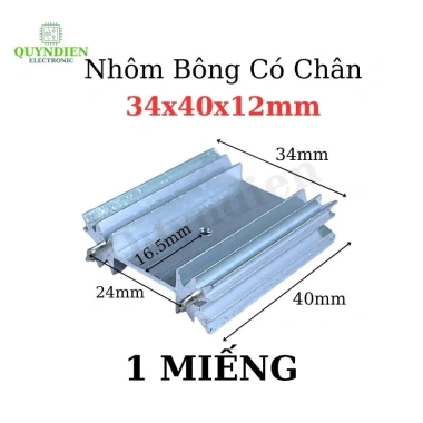 Nhôm Tản Nhiệt Bông TO-247 40x34x12mm - Giá chỉ 7.600₫ | Linh Kiện Quỳnh Diễn 9