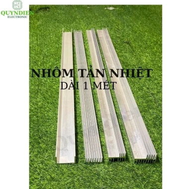 Nhôm Tản Nhiệt Thanh Dài 1m 8-10 Cánh 2 Tầng Nguồn IC LED Linh Kiện Quỳnh Diễn
