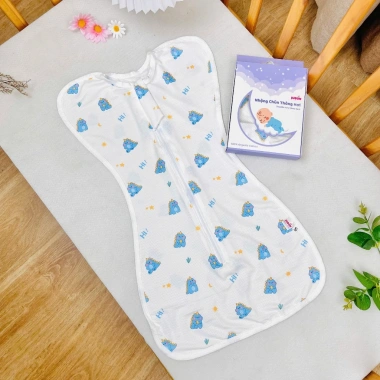 Nhộng chũn bé vải lưới thông hơi mùa hè thoáng mát, mềm mại - Uni Baby 115k 10
