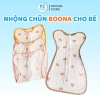 Nhộng Chũn Boona Cho Bé Sơ Sinh - Cotton Co Giãn 4 Chiều, Khóa Đôi Tiện Lợi