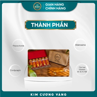 Nhộng Đông Trùng Hạ Thảo Kim Cương Vàng 18 con - Tăng đề kháng, cải thiện sức khỏe - 1.89 triệu