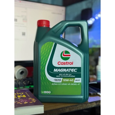 Nhớt Castrol Magnatec 10W40 chính hãng - Bảo vệ động cơ, giảm giá 21% chỉ 700.000₫ 4 Nhớt Castrol Magnatec 10W40 chính hãng - Bảo vệ động cơ, giảm giá 21% chỉ 700.000₫ 4