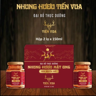 Nhung Hươu Mật Ong 300ml - Hộp 2 lọ 10gr Nguyên Chất, Hỗ Trợ Suy Nhược, Giá 990k 2