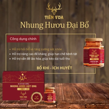 Nhung Hươu Mật Ong 300ml - Hộp 2 lọ 10gr Nguyên Chất, Hỗ Trợ Suy Nhược, Giá 990k 3