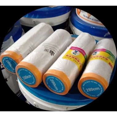 Ni lông sẵn băng keo dính 55-3m - Che chắn, che sơn, chắn bụi, giá chỉ 23.040₫ 8