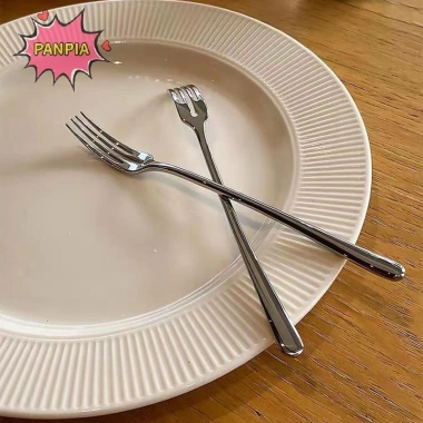 Nĩa ăn thép không gỉ dài - bộ dao kéo - 4 tin salad, món tráng miệng, nĩa trái cây 5 Nĩa ăn thép không gỉ dài - bộ dao kéo - 4 tin salad, món tráng miệng, nĩa trái cây 5