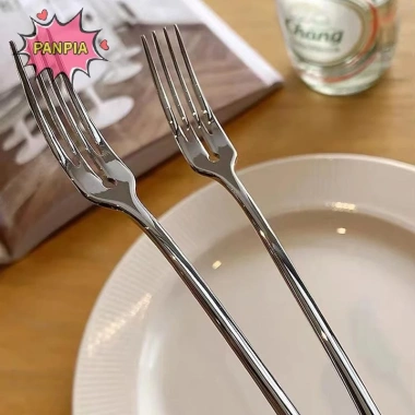 Nĩa ăn thép không gỉ dài - bộ dao kéo - 4 tin salad, món tráng miệng, nĩa trái cây 6 Nĩa ăn thép không gỉ dài - bộ dao kéo - 4 tin salad, món tráng miệng, nĩa trái cây 6