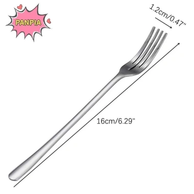 Nĩa ăn thép không gỉ dài - bộ dao kéo - 4 tin salad, món tráng miệng, nĩa trái cây 7 Nĩa ăn thép không gỉ dài - bộ dao kéo - 4 tin salad, món tráng miệng, nĩa trái cây 7