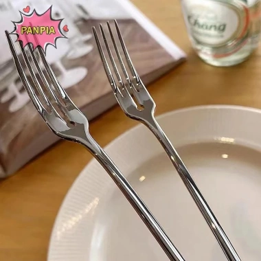 Nĩa ăn thép không gỉ dài - bộ dao kéo - 4 tin salad, món tráng miệng, nĩa trái cây 8 Nĩa ăn thép không gỉ dài - bộ dao kéo - 4 tin salad, món tráng miệng, nĩa trái cây 8