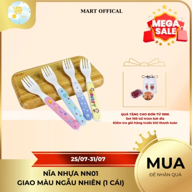 Nĩa Nhựa Bé Nn01 - Nĩa Nhỏ Ghim Dày Dặn An Toàn Giá 14.000₫ Giảm từ 17.920