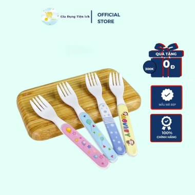 Nĩa Nhựa Bé Nn01 - Nĩa Nhỏ Ghim Dày Dặn An Toàn Giá 14.000₫ Giảm từ 17.920
