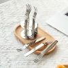 Nĩa Trái Cây Oukeai 6 Cái Đế Thép Không Gỉ 304 - Đa Năng, Bánh Nĩa Nhà Hàng Cao Cấp, 122.430₫ 4