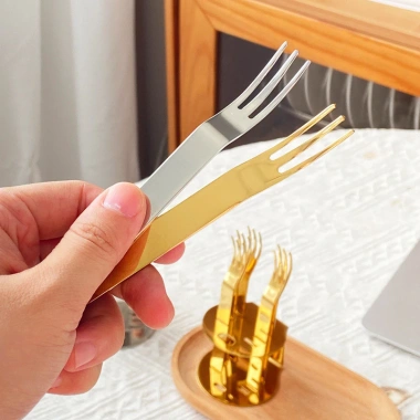 Nĩa Trái Cây Oukeai 6 Cái Đế Thép Không Gỉ 304 - Đa Năng, Bánh Nĩa Nhà Hàng Cao Cấp, 122.430₫ 6