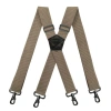Niềng răng quần thun HYCEO Dây treo nam công sở điều chỉnh 4 móc, nút X 3,8cm, phù hợp làm việc ngoài trời 3