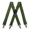 Niềng răng quần thun HYCEO Dây treo nam công sở điều chỉnh 4 móc, nút X 3,8cm, phù hợp làm việc ngoài trời 9