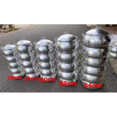 Niêu Nhôm Gò Cao Cấp 16-24cm - Nồi Lẩu Nhôm Siêu Bền Giá Ưu Đãi 118.000 VND
