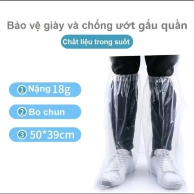 Nilong ủng bọc giày đi mưa 10 chiếc - Tránh ướt giày dép du lịch, phượt, giá chỉ 27.000 VND 7