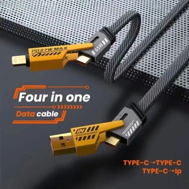 NIUMO Dây Cáp Sạc Nhanh 4 trong 1 65W cho Android USB-C Đa Cổng Giá chỉ 35.000đ 2