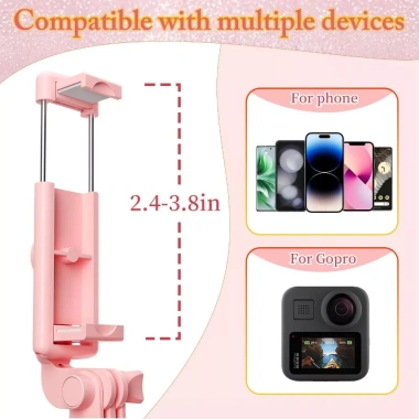 NIUMO Gậy chụp hình gấp gọn 360 độ remote Bluetooth đèn LED - 70.000₫