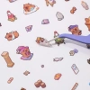 NIUYOU Nhãn dán cảnh thu nhỏ 6 cảnh 12 tờ Capybara dễ thương PET lớn xếp chồng sách đồ chơi trẻ em giá 169.560 VND 3
