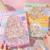 NIUYOU Nhãn dán cảnh thu nhỏ 6 cảnh 12 tờ Capybara dễ thương PET lớn xếp chồng sách đồ chơi trẻ em giá 169.560 VND 4