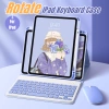 Nixxos Bàn Phím iPad Da 720 Xoay Bluetooth, Đỡ và Sạc Bút, iPad 10.2‑11 inch - 315.000₫