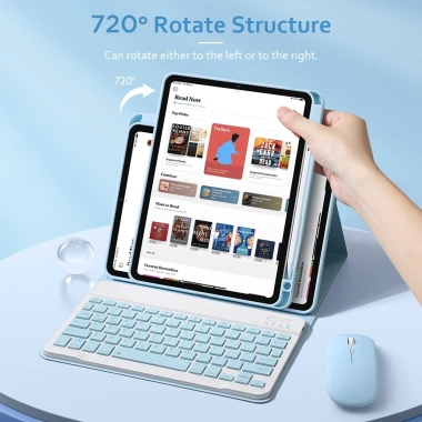 Nixxos Bàn Phím iPad Da 720 Xoay Bluetooth, Đỡ và Sạc Bút, iPad 10.2‑11 inch - 315.000₫ 4 Nixxos Bàn Phím iPad Da 720 Xoay Bluetooth, Đỡ và Sạc Bút, iPad 10.2‑11 inch - 315.000₫ 4
