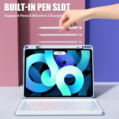 Nixxos Bàn Phím iPad Da 720 Xoay Bluetooth, Đỡ và Sạc Bút, iPad 10.2‑11 inch - 315.000₫