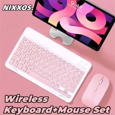 NIXXOS Bộ Bàn Phím Bluetooth 10 inch – Nhẹ, Tương Thích iPad, Android, Điện Thoại – 99.000₫