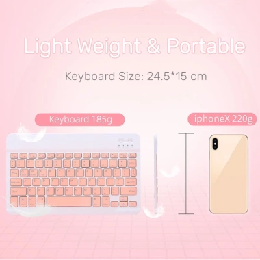 NIXXOS Bộ Bàn Phím Bluetooth 10 inch – Nhẹ, Tương Thích iPad, Android, Điện Thoại – 99.000₫ 8 NIXXOS Bộ Bàn Phím Bluetooth 10 inch – Nhẹ, Tương Thích iPad, Android, Điện Thoại – 99.000₫ 8