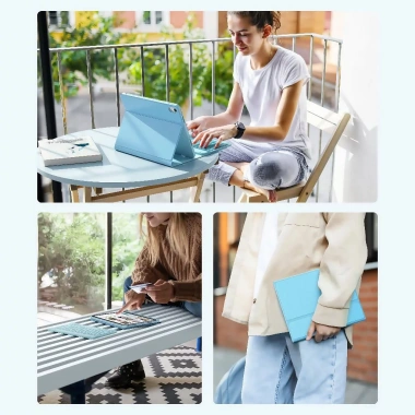 NIXXOS Vỏ Da Bluetooth cho Xiaomi Pad và Redmi - Bàn phím tích hợp bút, 2 khe cắm, giá 312k 9